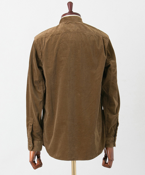 FREEMANS SPORTING CLUB(フリーマンズ スポーティング クラブ)の「FSC JP CORDUROY BAND COLLAR SH(シャツ/ブラウス・メンズ・ブラウン・3/1/2)」の3枚目の写真