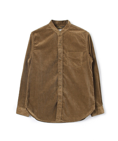 FREEMANS SPORTING CLUB(フリーマンズ スポーティング クラブ)の「FSC JP CORDUROY BAND COLLAR SH(シャツ/ブラウス・メンズ・ブラウン・3/1/2)」の4枚目の写真