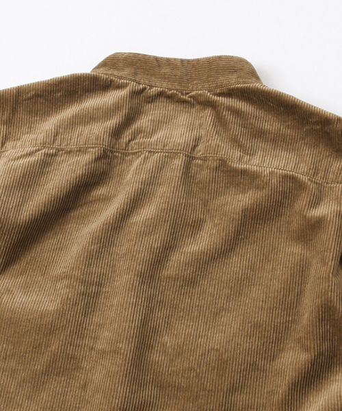 FREEMANS SPORTING CLUB(フリーマンズ スポーティング クラブ)の「FSC JP CORDUROY BAND COLLAR SH(シャツ/ブラウス・メンズ・ブラウン・3/1/2)」の7枚目の写真