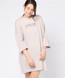 CUBE SUGAR | 引き揃えガーゼ裏毛 ビッグワンピース(ワンピース)
