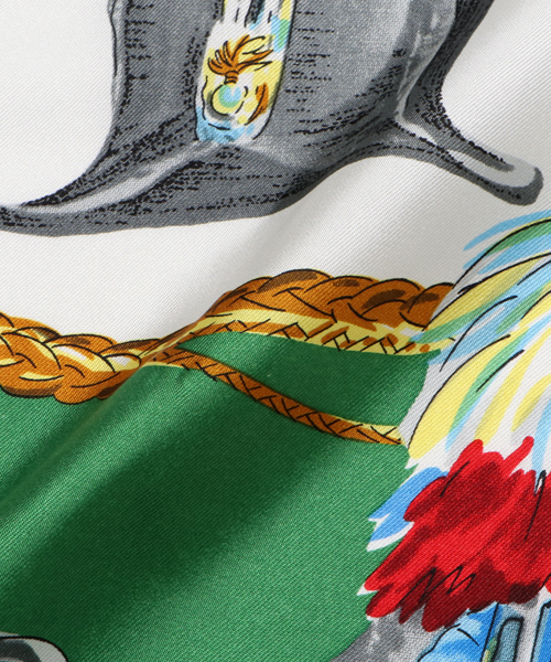 manipuri（マニプリ）の「MANIPURI スカーフ（ストール/ショール・レディース・グリーン・FREE）」の2枚目の写真