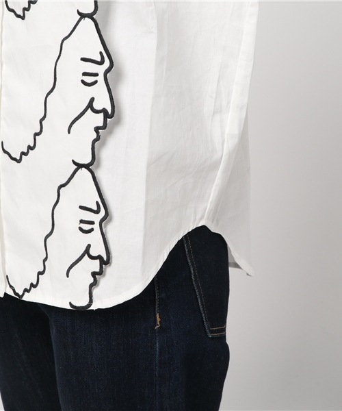 MERLOT（メルロー）の「音楽家の横顔ブラウス 5928（シャツ/ブラウス・レディース・ブラック/オフホワイト・FREE）」の8枚目の写真