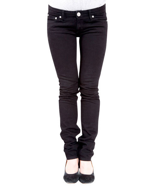 X-girl（エックスガール）の「STAR POCKET JEAN（デニムパンツ・レディース・ブラック/ブルー・24inch/25inch/26inch/27inch）」の2枚目の写真