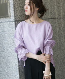 URBAN RESEARCH | UR リネンレーススリーブブラウス(シャツ/ブラウス)