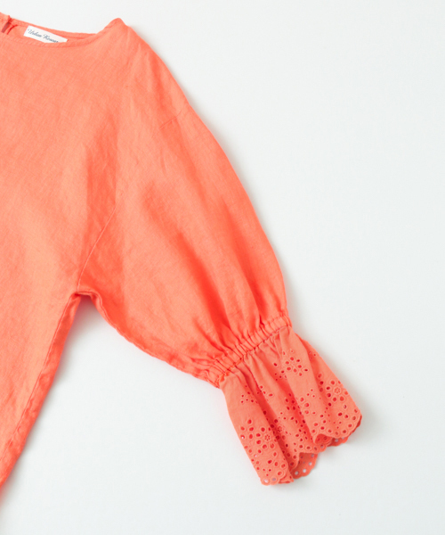 URBAN RESEARCH(アーバンリサーチ)の「UR リネンレーススリーブブラウス(シャツ/ブラウス・レディース・オフホワイト/パープル系その他/イエロー/オレンジ・FREE)」の7枚目の写真