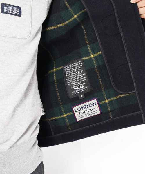 SILAS(サイラス)の「SILAS×LONDON TRADITION(ダッフルコート・メンズ・グレー/ネイビー・1/2/3)」の6枚目の写真