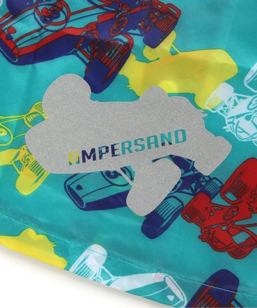Ampersand（アンパサンド）の「車総柄プリントレインコート（レインコート/ポンチョ・キッズ・ブルー/エメラルド・100/120/110/130）」の11枚目の写真