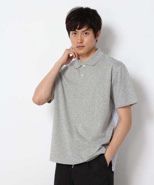 RAGEBLUE(レイジブルー)の「フハク切り替えポロシャツ/761829(ポロシャツ・メンズ・グレー/ネイビー/ホワイト/ブラック・LARGE/SMALL/MEDIUM)」の5枚目の写真