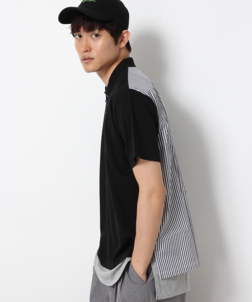 RAGEBLUE(レイジブルー)の「フハク切り替えポロシャツ/761829(ポロシャツ・メンズ・グレー/ネイビー/ホワイト/ブラック・LARGE/SMALL/MEDIUM)」の15枚目の写真