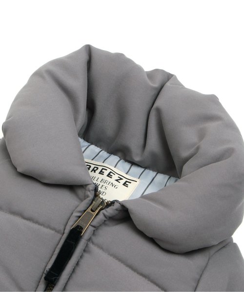 BREEZE（ブリーズ）の「中綿ふわふわジャケット（ダウンジャケット/コート・キッズ・ピンク/チャコール・100/110/120/130/140/80/90）」の8枚目の写真