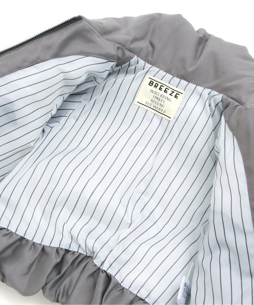 BREEZE（ブリーズ）の「中綿ふわふわジャケット（ダウンジャケット/コート・キッズ・ピンク/チャコール・100/110/120/130/140/80/90）」の9枚目の写真