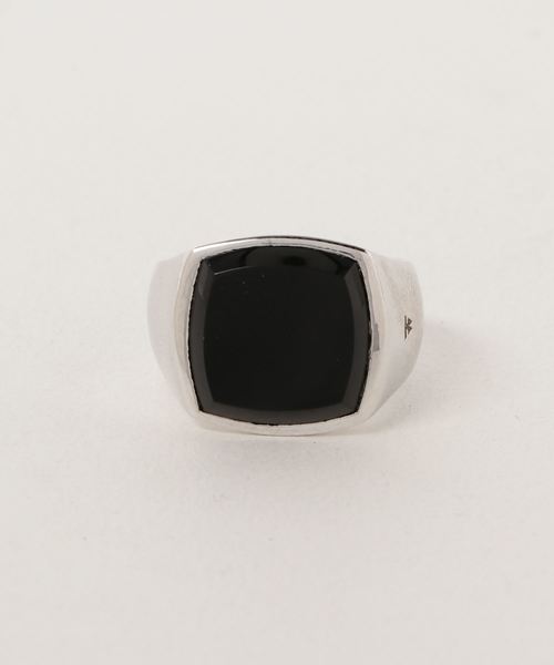 TOM WOOD(トムウッド)の「【TOM WOOD】クッション オニキス リング ...