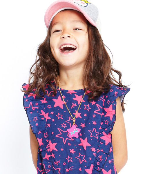 X-girl Stages（エックスガールステージス）の「KIRAKY  NECKLACE（ネックレス・キッズ・イエロー/ピンク・ONE SIZE）」の7枚目の写真