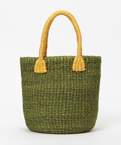 LBC(エルビーシー)の「マニラ麻ころりんカラフルカゴバッグ(かごバッグ・レディース・ダークブラウン/グリーン/ブルー/イエロー・FREE)」の8枚目の写真