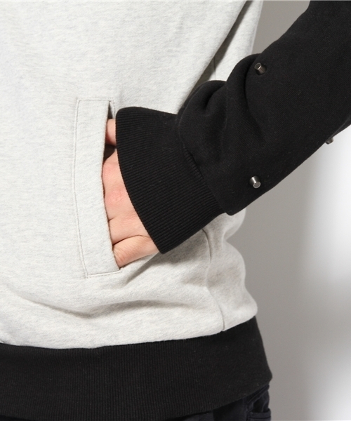 CUSTOM CULTURE（カスタムカルチャー）の「【REQUEST】　スタッズ　ジップアップスウェット（スウェット・メンズ・チャコールグレー/トップグレー/ブラック・3/2）」の9枚目の写真