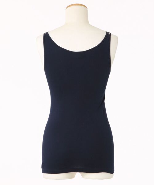 Tiara（ティアラ）の「Ott-Tricotフラワーレースタンクトップ（Tシャツ/カットソー・レディース・ブラック/ネイビー/ピンク/ラベンダー/グレー系その他/ホワイト×ネイビー/アクア/ホワイト/ホワイト×ブルー・FREE）」の16枚目の写真