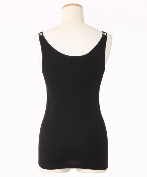 Tiara（ティアラ）の「Ott-Tricotフラワーレースタンクトップ（Tシャツ/カットソー・レディース・ブラック/ネイビー/ピンク/ラベンダー/グレー系その他/ホワイト×ネイビー/アクア/ホワイト/ホワイト×ブルー・FREE）」の19枚目の写真