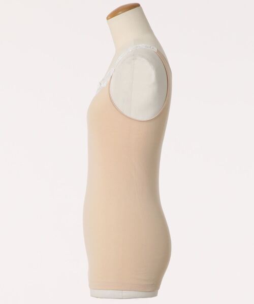 Tiara（ティアラ）の「Ott-Tricotフラワーレースタンクトップ（Tシャツ/カットソー・レディース・ブラック/ネイビー/ピンク/ラベンダー/グレー系その他/ホワイト×ネイビー/アクア/ホワイト/ホワイト×ブルー・FREE）」の21枚目の写真