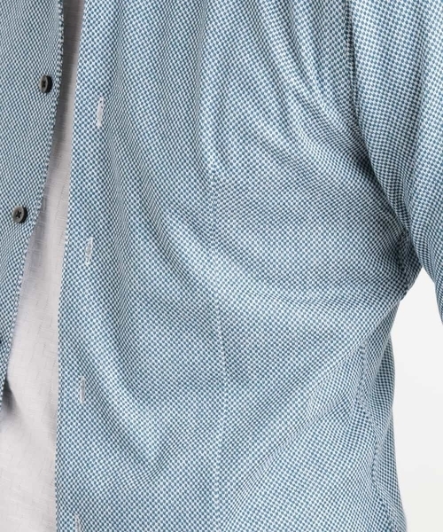 MICHEL KLEIN HOMME   （ミッシェルクランオム）の「シャツ（ハーリキンチェックラッセル）（シャツ/ブラウス・メンズ・ホワイト/ライトブルー・51/48/46）」の6枚目の写真