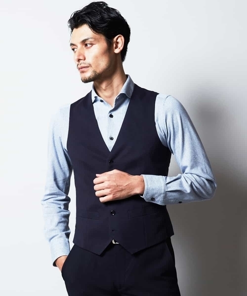 MICHEL KLEIN HOMME   （ミッシェルクランオム）の「シャツ（ハーリキンチェックラッセル）（シャツ/ブラウス・メンズ・ホワイト/ライトブルー・51/48/46）」の8枚目の写真