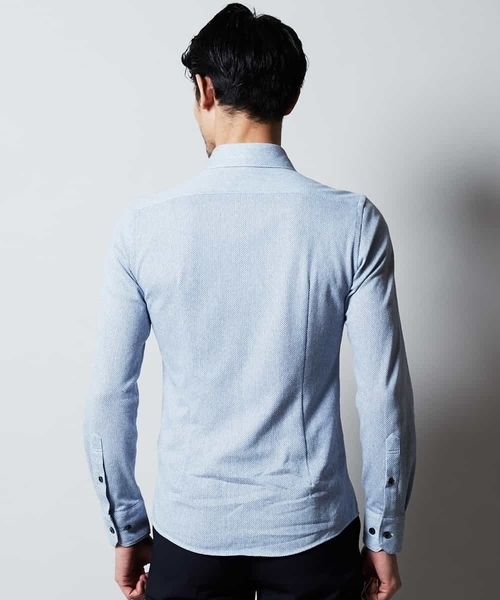 MICHEL KLEIN HOMME   （ミッシェルクランオム）の「シャツ（ハーリキンチェックラッセル）（シャツ/ブラウス・メンズ・ホワイト/ライトブルー・51/48/46）」の12枚目の写真