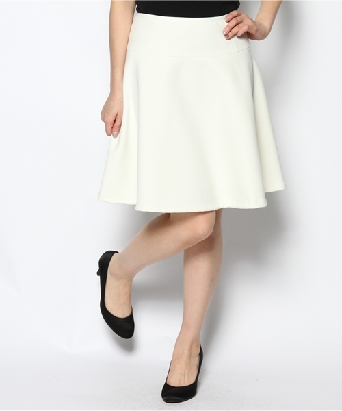 Demi-Luxe BEAMS（デミルクス ビームス）の「○Demi-Luxe BEAMS / ジャージーフレアスカート（スカート・レディース・オフホワイト/ブラック・36/38）」の11枚目の写真