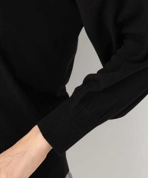 GLOBAL WORK（グローバルワーク）の「パールボタンカーディガン【UVケア】/832399（カーディガン/ボレロ・レディース・ブラック/ベージュ・MEDIUM/LARGE）」の9枚目の写真