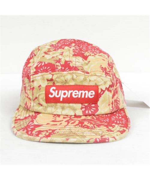 ブランド古着】Washed Chino Twill Camp Cap 花柄 キャンプキャップ
