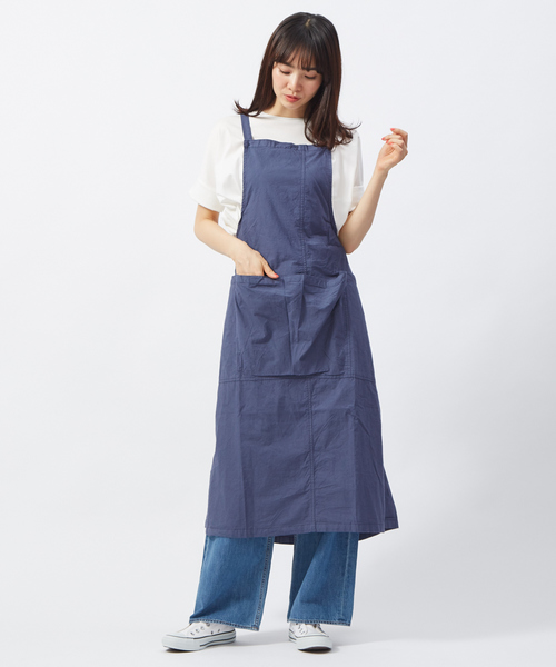 collex(コレックス)の「【yarmo】 Bib エプロンドレス(ワンピース)」|ブルー