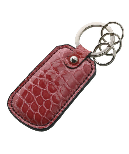 バックラッシュ　クロコダイルレザー キーホルダー ISAMU KATAYAMA BACKLASH - CROCODILE KEY RING / スミ | Tempt