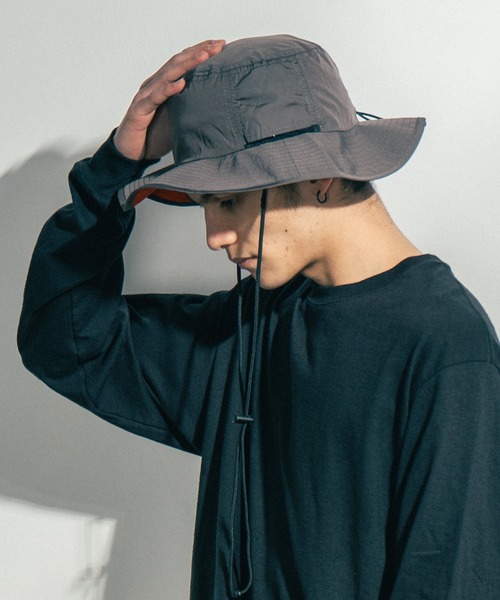 Ressaca(レサーカ)の「【UVケア/撥水加工】アドベンチャーサファリハット ワークキャップ(ハット・メンズ・ライトグレー/スカイブルー/ブラック/ダークグリーン/ベージュ/パープル/ネイビー/グレー/レッド/オフホワイト/カーキ/オレンジ/ブルー/ミント/ブルーグレー/ブラックミックス/グリーン系カモフラージュ/その他1/その他2/その他3/その他4/その他5/ブラック系その他/グレー系その他/グリーン系その他/ブルー系その他/レッド系その他/グレー系カモフラージュ/その他6/その他7/その他8/その他9/その他10/その他11/その他12/その他13/その他14/その他15/ロイヤルブルー/A/B/C/D/E/F/G/H/I/J/K/L/M/N/O/P/Q/R/S/T/ワイン/その他16/その他17/その他18/その他19/その他20/その他21/ブラック系その他2/グレー系その他2/ベージュ系その他2/グリーン系その他2/グリーン系その他3/ブルー系その他2/ブルー系その他3/ブルー系その他4/ベージュ系その他/キャメル/ホワイト系その他/カモフラージュ/グレー系その他3/レッド系その他2/ブルー系その他6/ブルー系その他7/ブルー系その他5/ブラック系その他3/グリーン系その他4/パープル系その他/ベージュ系その他3・FREE)」の11枚目の写真
