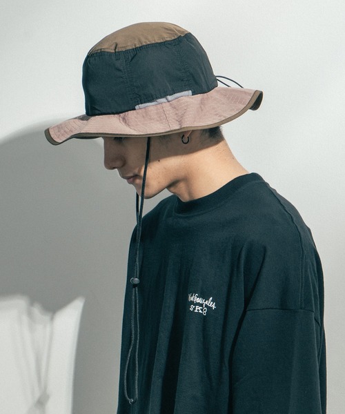 Ressaca(レサーカ)の「【UVケア/撥水加工】アドベンチャーサファリハット ワークキャップ(ハット・メンズ・ライトグレー/スカイブルー/ブラック/ダークグリーン/ベージュ/パープル/ネイビー/グレー/レッド/オフホワイト/カーキ/オレンジ/ブルー/ミント/ブルーグレー/ブラックミックス/グリーン系カモフラージュ/その他1/その他2/その他3/その他4/その他5/ブラック系その他/グレー系その他/グリーン系その他/ブルー系その他/レッド系その他/グレー系カモフラージュ/その他6/その他7/その他8/その他9/その他10/その他11/その他12/その他13/その他14/その他15/ロイヤルブルー/A/B/C/D/E/F/G/H/I/J/K/L/M/N/O/P/Q/R/S/T/ワイン/その他16/その他17/その他18/その他19/その他20/その他21/ブラック系その他2/グレー系その他2/ベージュ系その他2/グリーン系その他2/グリーン系その他3/ブルー系その他2/ブルー系その他3/ブルー系その他4/ベージュ系その他/キャメル/ホワイト系その他/カモフラージュ/グレー系その他3/レッド系その他2/ブルー系その他6/ブルー系その他7/ブルー系その他5/ブラック系その他3/グリーン系その他4/パープル系その他/ベージュ系その他3・FREE)」の6枚目の写真