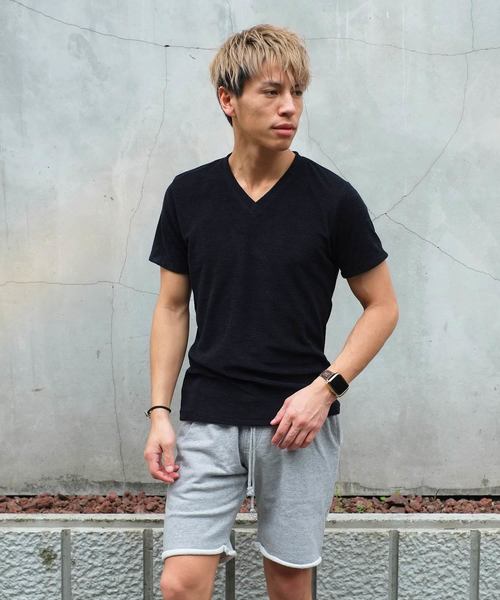 GOSTAR DE FUGA（ゴスタール ジフーガ）の「スラブパイル半袖Tシャツ/半袖カットソー（Tシャツ/カットソー・メンズ・ホワイト/ネイビー/ミックスグレー・M/L）」の3枚目の写真