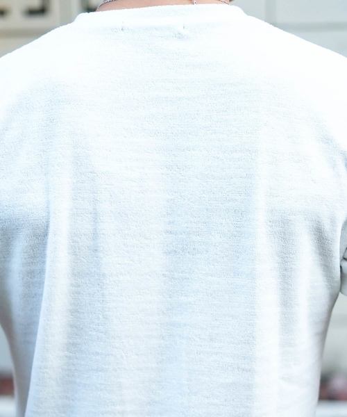 GOSTAR DE FUGA（ゴスタール ジフーガ）の「スラブパイル半袖Tシャツ/半袖カットソー（Tシャツ/カットソー・メンズ・ホワイト/ネイビー/ミックスグレー・M/L）」の14枚目の写真