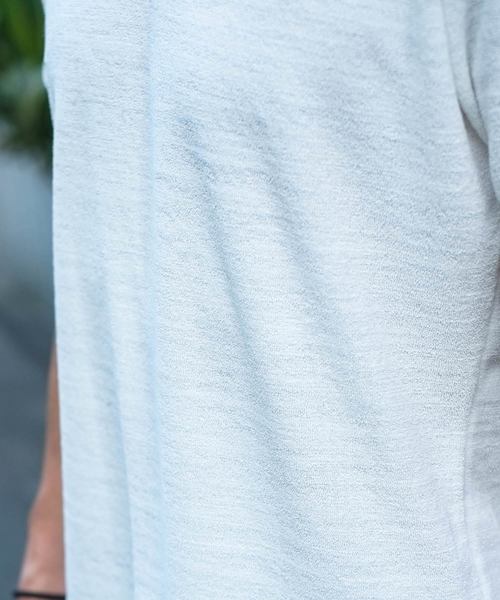 GOSTAR DE FUGA（ゴスタール ジフーガ）の「スラブパイル半袖Tシャツ/半袖カットソー（Tシャツ/カットソー・メンズ・ホワイト/ネイビー/ミックスグレー・M/L）」の4枚目の写真