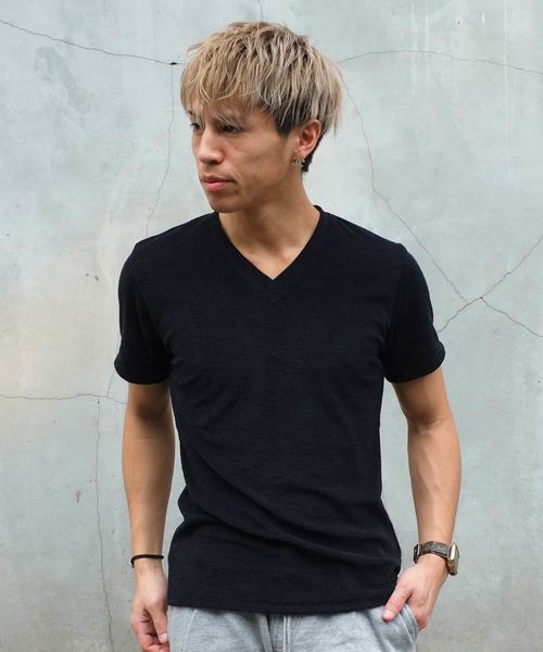 GOSTAR DE FUGA（ゴスタール ジフーガ）の「スラブパイル半袖Tシャツ/半袖カットソー（Tシャツ/カットソー・メンズ・ホワイト/ネイビー/ミックスグレー・M/L）」の7枚目の写真