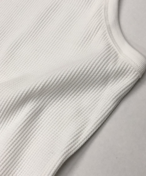 A.S.M(エーエスエム)の「【No Sweat.(ノースウェット.)×ADMIX_Japanコラボ】TCワッフル/ロング丈 タンクトップ(蛍光カラー)(タンクトップ・メンズ・クリアグリーン/クリアイエロー/オレンジ/ホワイト/ブラック/グレー・48/50)」の8枚目の写真