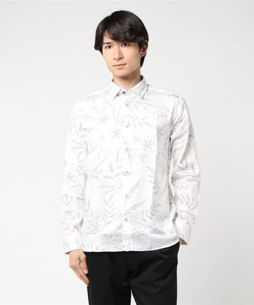 Ted Baker(テッドベーカー)の「DAMIEMS ボタニカル柄長袖シャツ(シャツ/ブラウス)」|ホワイト