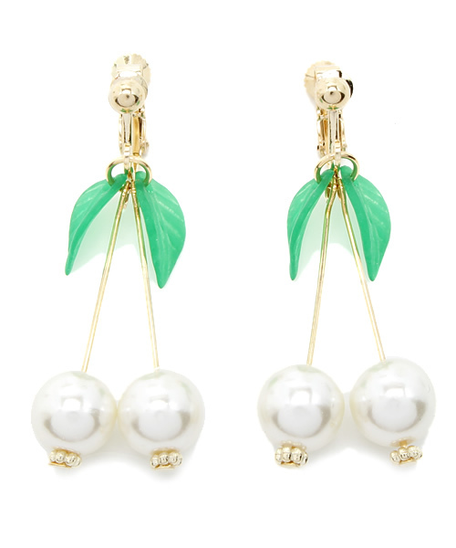 WEGO（ウィゴー）の「WEGO/ミニさくらんぼイヤリング（イヤリング・レディース・ホワイト/ピンク/レッド/その他1・FREE）」の2枚目の写真