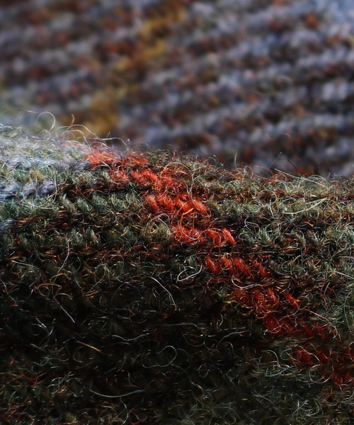 HARRIS TWEED(ハリスツイード)の「FDMTL/ファンダメンタル HARRIS TWEED SHAWL COLLAR COAT(ステンカラーコート・メンズ・カーキ・2/3)」の22枚目の写真