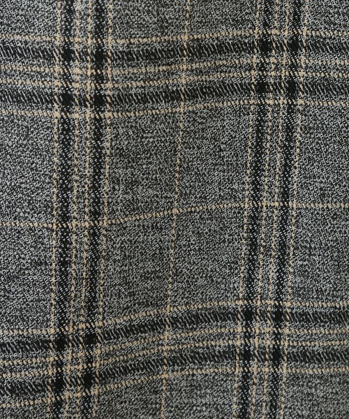 n'ee-ne（ネーネ）の「グレンチェックナロースカート ベルト付き（スカート・レディース・ブラウン/ブラック・FREE）」の16枚目の写真