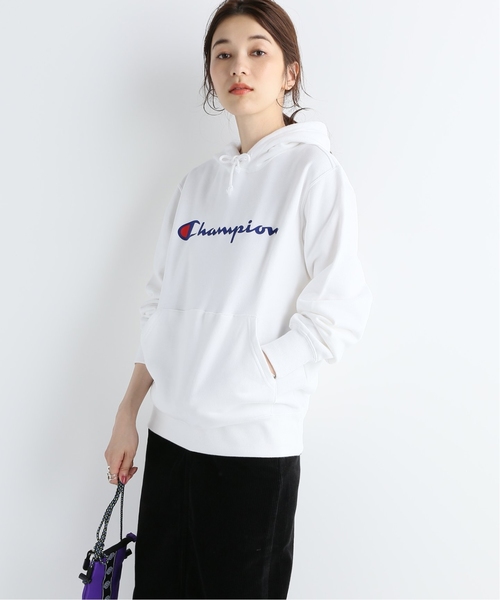 Champion(チャンピオン)の「【Champion / チャンピオン】pullover hooded sweat(パーカー・レディース・ホワイト/チャコールグレー/ブラック/レッド/イエロー・FREE)」の20枚目の写真
