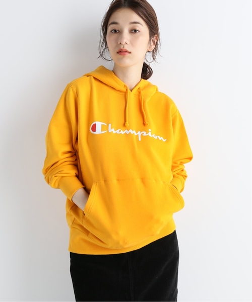 Champion(チャンピオン)の「【Champion / チャンピオン】pullover hooded sweat(パーカー・レディース・ホワイト/チャコールグレー/ブラック/レッド/イエロー・FREE)」の11枚目の写真