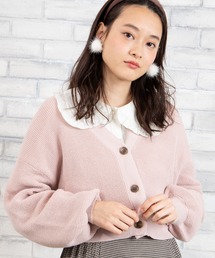 WEGO/ワッフルショートカーディガン