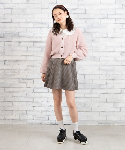 WEGO(ウィゴー)の「WEGO/ワッフルショートカーディガン(カーディガン/ボレロ・レディース・サックスブルー/アイボリー/ナチュラル/ライトピンク・FREE)」の21枚目の写真