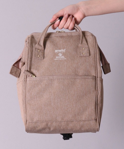 anello（アネロ）の「(LF)【anello】がばっと開く 口金 バックパック(スモールサイズ)（バックパック/リュック・レディース・ライトグレー/ブラック/ベージュ/ネイビー/グレー/ピンク/マスタード/トリコロール・FREE）」の20枚目の写真