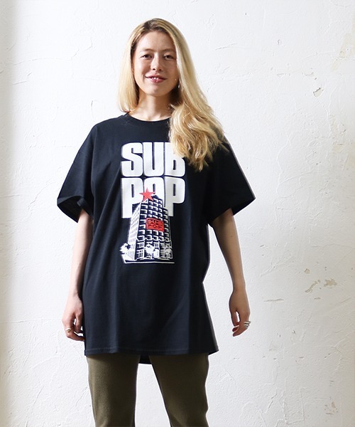SUB POP（サブポップ）の「S/S PRINT TEE"INDIE SELL OUT" /ショートスリーブ プリント T ”インディー セルアウト”（Tシャツ/カットソー・メンズ・ブラック/ナチュラル・SMALL/MEDIUM/LARGE/X-LARGE）」の13枚目の写真