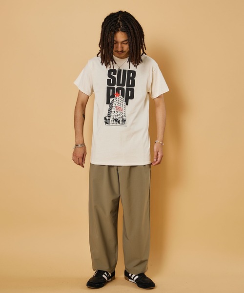 SUB POP（サブポップ）の「S/S PRINT TEE"INDIE SELL OUT" /ショートスリーブ プリント T ”インディー セルアウト”（Tシャツ/カットソー・メンズ・ブラック/ナチュラル・SMALL/MEDIUM/LARGE/X-LARGE）」の16枚目の写真