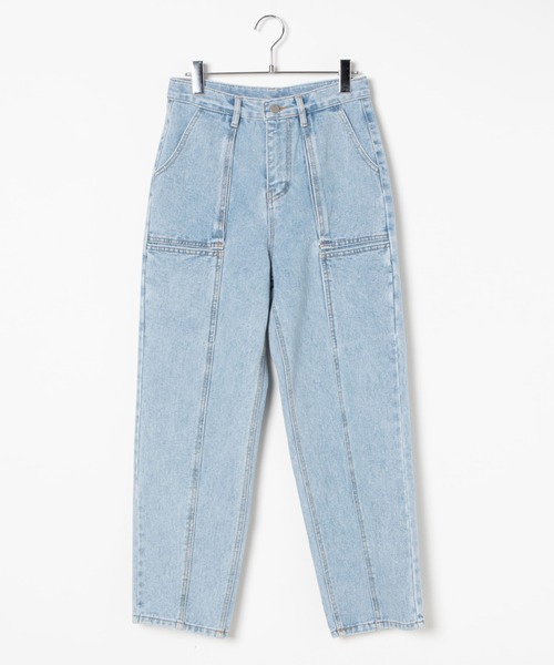 DING（ディング）の「DING/フロント切り替えデニムパンツ（デニムパンツ・レディース・ライトブルー/インディゴブルー・M/S）」の10枚目の写真