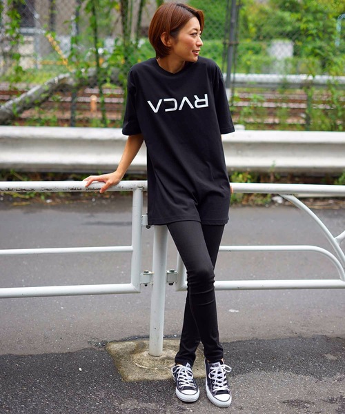 RVCA(ルーカ)の「RVCA メンズ EC FLIP RVCA TEE Tシャツ/ルーカ 半袖 ロゴ(Tシャツ/カットソー・メンズ・ホワイト/ブラック・SMALL/MEDIUM/LARGE/X-LARGE)」の9枚目の写真